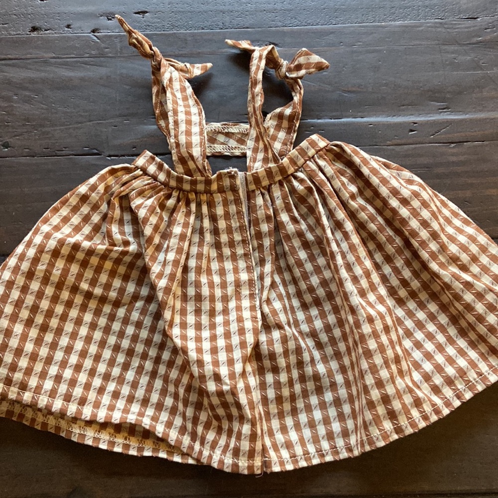 Pleasant Company American Girl Addy's Birthday Outfit Pinafore - Picture 2 of 3